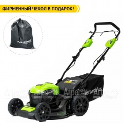 Газонокосилка аккумуляторная GreenWorks GD40LM46SP 8 Ач в Красноярске