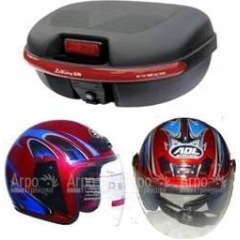 Комплект H1 (Кофр из мягкого (РР) пластика + 2 открытых шлема внутри) в Красноярске