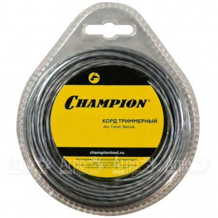 Корд триммерный Champion Alu Twist 3.0мм, 60м (витой)+нож  в Красноярске