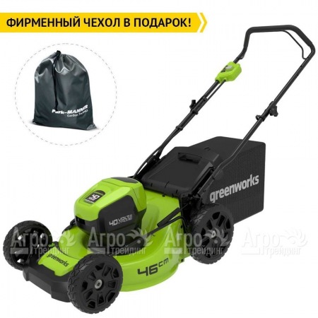 Газонокосилка аккумуляторная GreenWorks GD40LM46HP 4 Ач в Красноярске