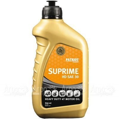 Масло Patriot Supreme HD SAE 30 946 мл для 4-х тактных двигателей в Красноярске