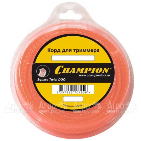 Корд триммерный Champion Square Twist Duo 2.4мм, 44м (витой квадрат)  в Красноярске