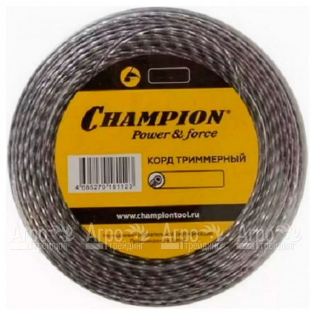 Корд триммерный Champion Tri-twist 3.0мм, 50м (витой треугольник)+нож  в Красноярске