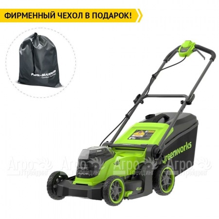 Газонокосилка аккумуляторная GreenWorks GD24X2LM411 2х4 Ач  в Красноярске