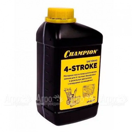 Масло полусинтетическое зимнее Champion SAE 10W40 API SL/CF 1 л для 4-тактных двигателей  в Красноярске