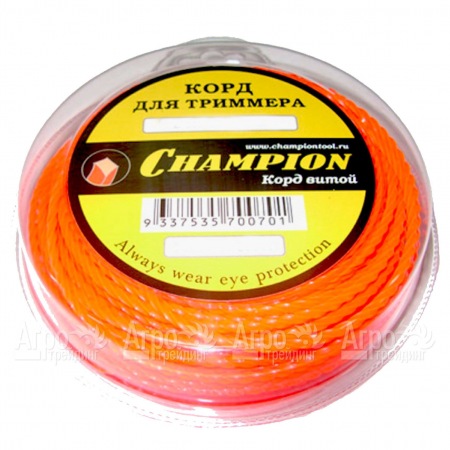 Корд триммерный Champion Twisted Square 2.4мм, 12м (витой квадрат) в Красноярске