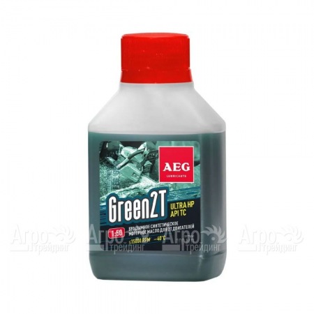 Масло синтетическое AEG Green HP 2T Motor Oil API TC 100 мл для 2-х тактных двигателей в Красноярске