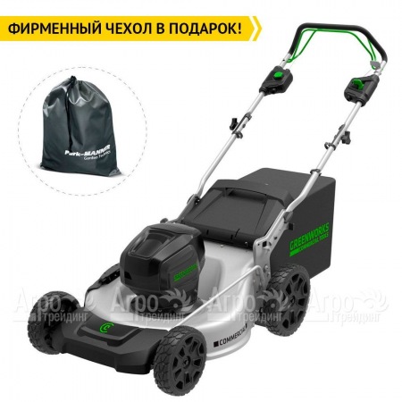 Газонокосилка аккумуляторная GreenWorks GC82LM51SPK5 в Красноярске