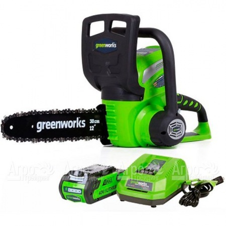 Аккумуляторная пила GreenWorks G40CS30II-12" 2 Ач в Красноярске