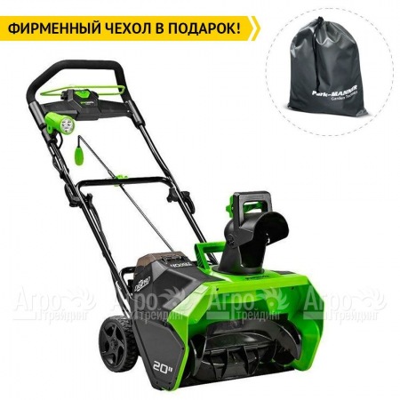 Снегоуборщик аккумуляторный GreenWorks GD40STK5 5 Ач в Красноярске