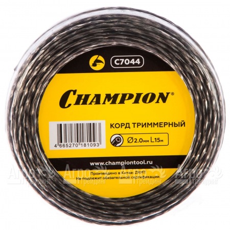 Корд триммерный Champion Tri-twist 2.0мм, 15м (витой треугольник)  в Красноярске