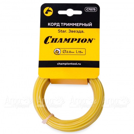 Корд триммерный Champion Star 2.0мм, 15 м (звезда) в Красноярске