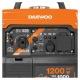 Инверторный бензогенератор Daewoo GDA 1400 i 1 кВт в Красноярске